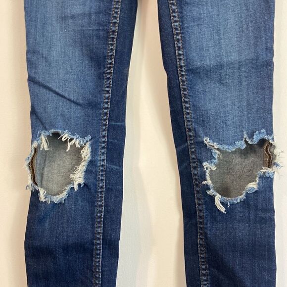 Free People Busted Knee Skinny Jeans Size 25 - Picture 5 of 12